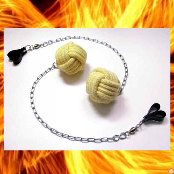 Fire Poi Monkey Fist (Monkeyfist) 4 turns Kevlar (Please Contact for Price and Availability) - Photo 5