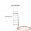 Free standing ladder not demountable 2m. PRICE UPON REQUEST