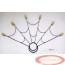Poi Fire Fans (6 headed fan) with kevlar wicks  (Please Contact for Price and Availability)
