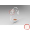 Aerial ring / hoop with additional supports and seat (Customized, request your free quote) - Photo 6