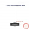 Pole for acrobatic dance, spinning (base only) (Contact for Price and availability) - Photo 1