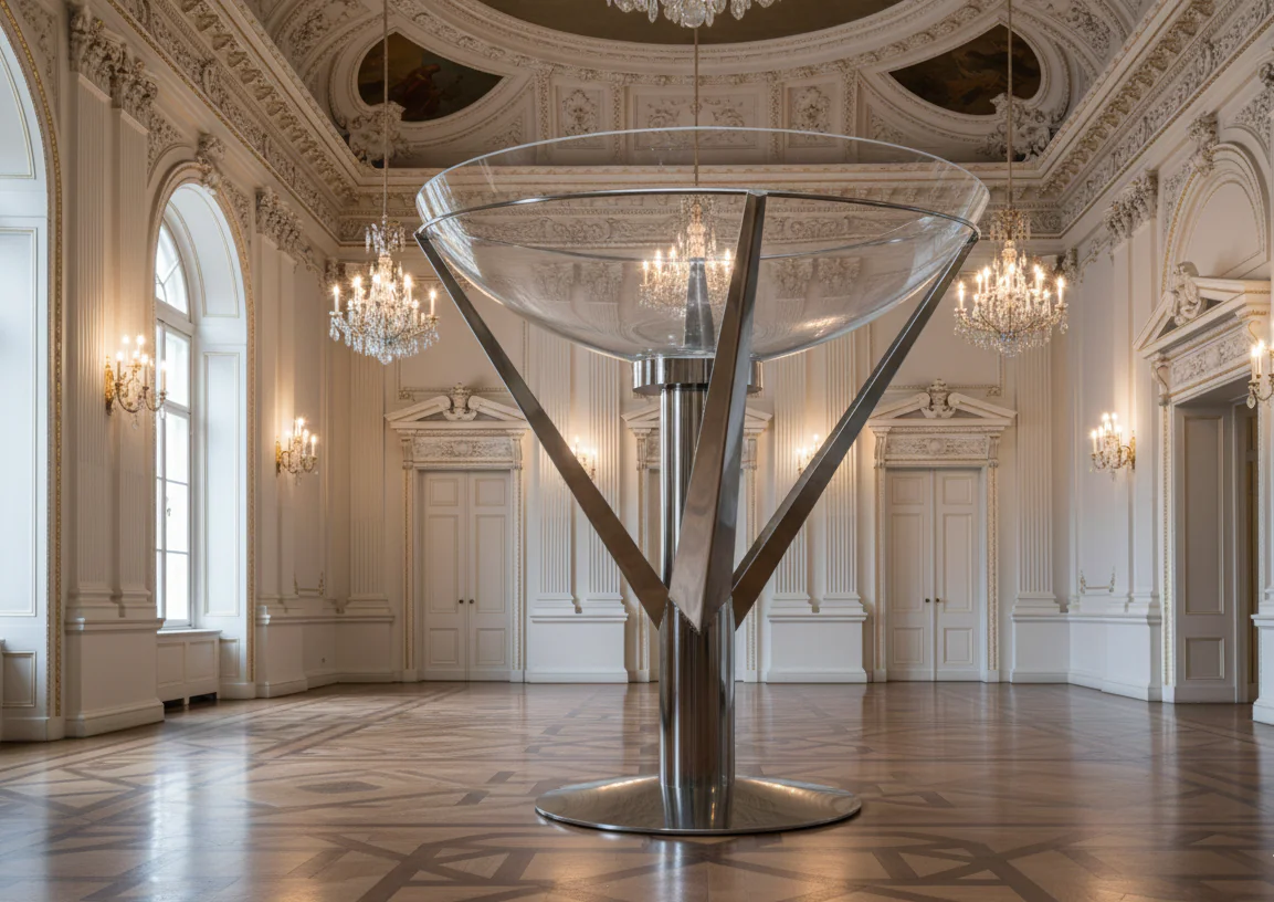 Giant martini glass custom made prop for shows, events, night clubs, venues, weddings, birthday parties, circus shows, dance shows