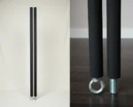 Two parts Chinese pole for circus acrobatic acts and pole dancers