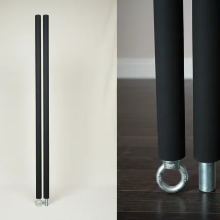 Two parts Chinese pole for circus acrobatic acts and pole dancers